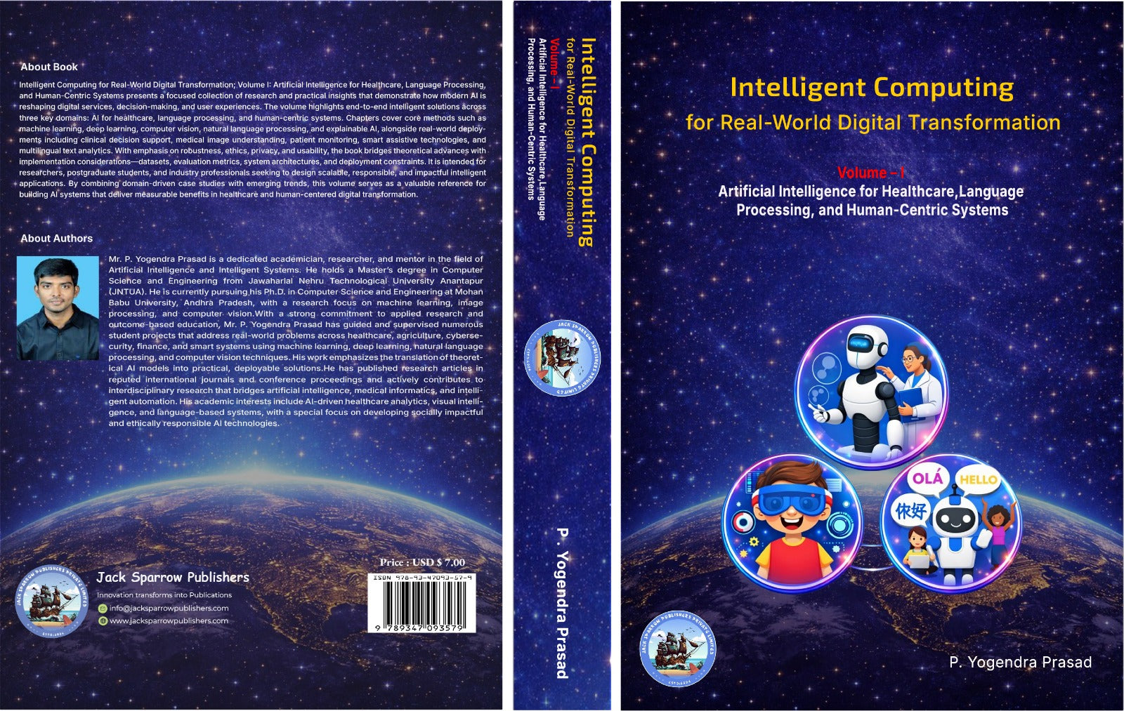Intelligent Computing for Real-World Digital Transformation ; Volume – I :  Artificial Intelligence for Healthcare, Language Processing, and Human-Centric Systems