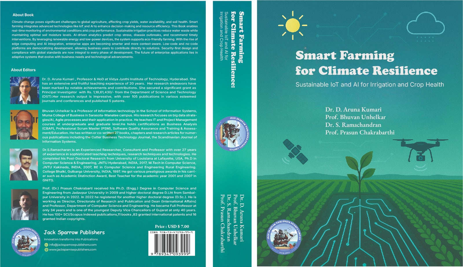 Smart Farming for Climate Resilience : Sustaible IoT and AI for Irrigation and Crop Health