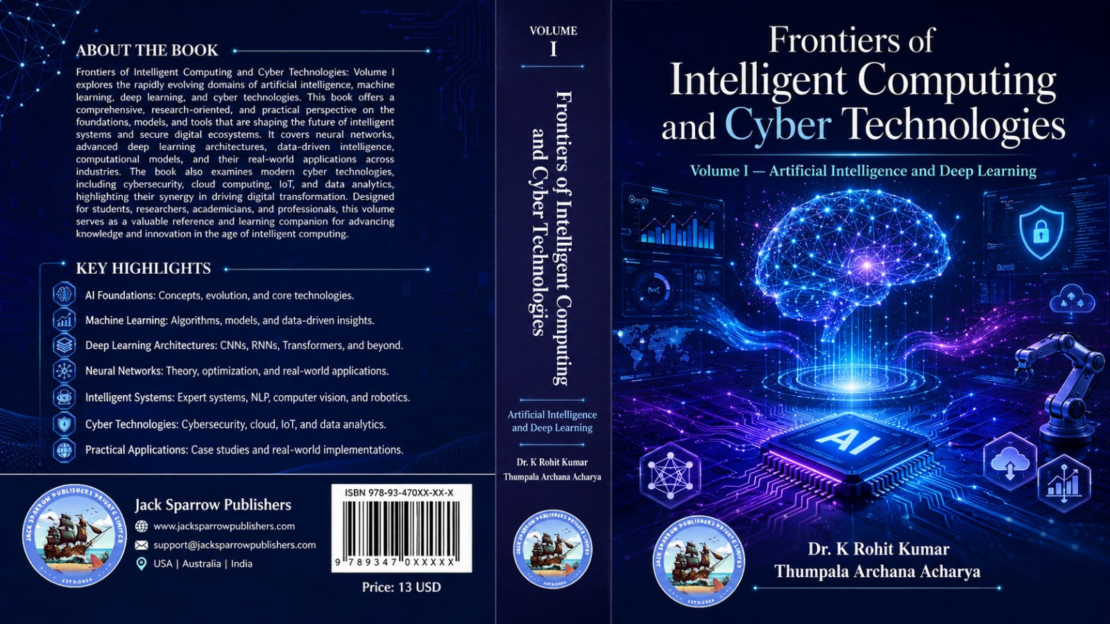 Frontiers of Intelligent Computing and Cyber Technologies  , Volume I - Artificial Intelligence and Deep Learning